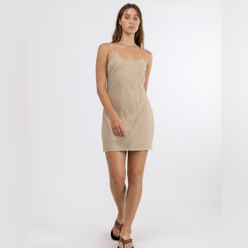 Virgo Geo Slip Mini Dress Desert from Australia